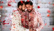 Hintli eşcinsel çiftin düğün fotoğrafları sosyal medyayı salladı!
