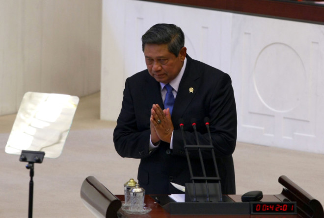  
Endonezya Cumhurbakan Susilo Bambangu Yudhoyono, TBMM Genel Kuruluna hitap etmiti 

