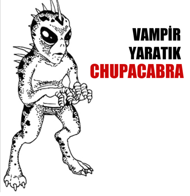 Efsane mi yoksa gerek mi olduu kantlanamayan Chupacabra kimileri tarafndan bir vampir hayvan olarak tannyor. Amerika ktasnda yaygn olarak grld sylenen Chupacabra