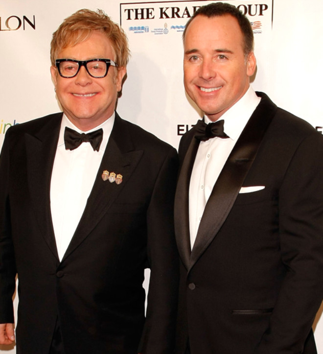 Elton John ve ei David Furnish.