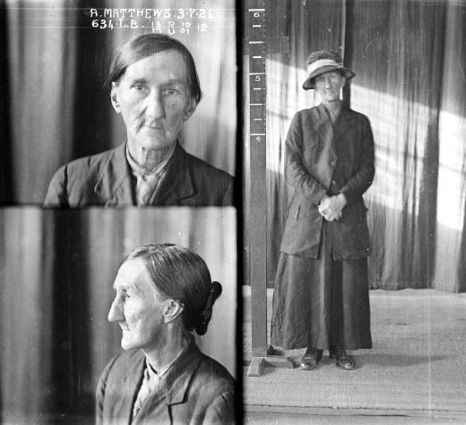 ANNIE MATTHEWS - Bu ya gekin sulu hakknda bilinen tek ey 634LB sabka numarasyla 3 Temmuz 1924
