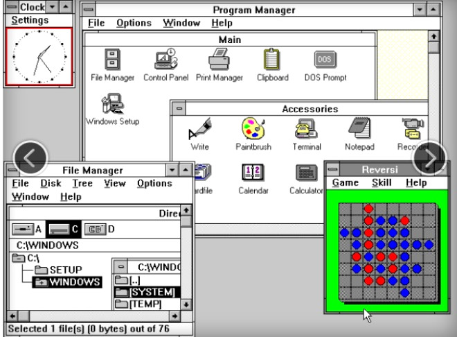 1990"da Windows 3.0"a merhaba.