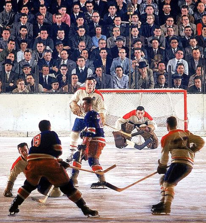 1. Montreal Canadiens kalecisi Jacques Plante, New York Ranger ile Madison Square Garden