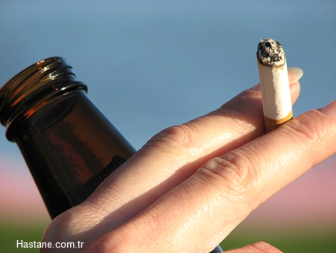 zellikle sigara ile beraber alkol almak kanser riskini olduka artrmaktadr.