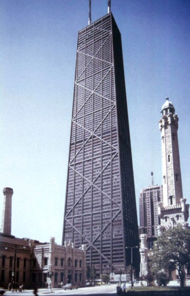 36. John Hancock Center: Chicago, ABD, 344m
