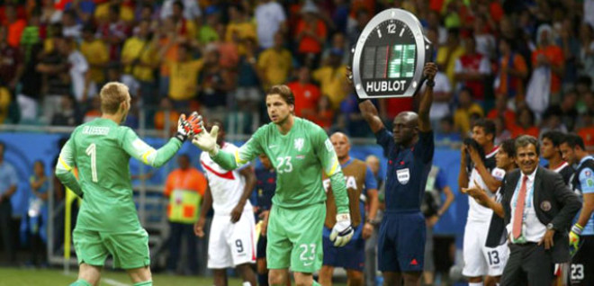 Hollanda, eyrek finalde Kosta Rika