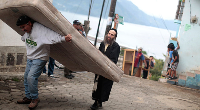 Bir grup Ortodoks Yahudi Guatemala