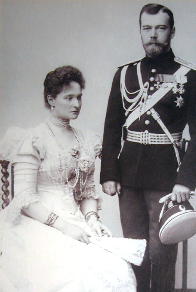 Czar Nicholas II ve Alexandra Federovna / 1800