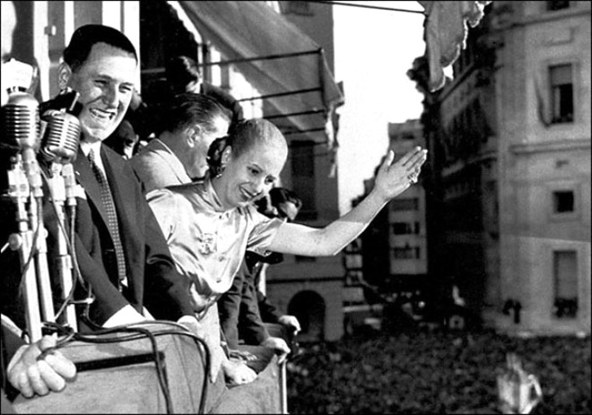 Juan ve Evita Peron 1940