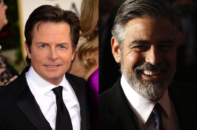 Gelecee Dn filmlerinin mehur aktr Michael J. Fox ve nl oyuncu George Clooney 51 yanda.
