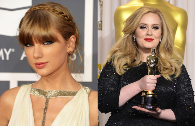 Son dnemlerinen popler arkclarndan Taylor Swift 24, Adele ise 26 yanda.
