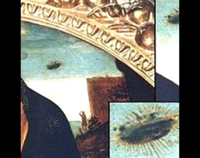 


15. yzyla ait bu mehur tablo da keye ilitirilmi bir "ufo" gryoruz.



