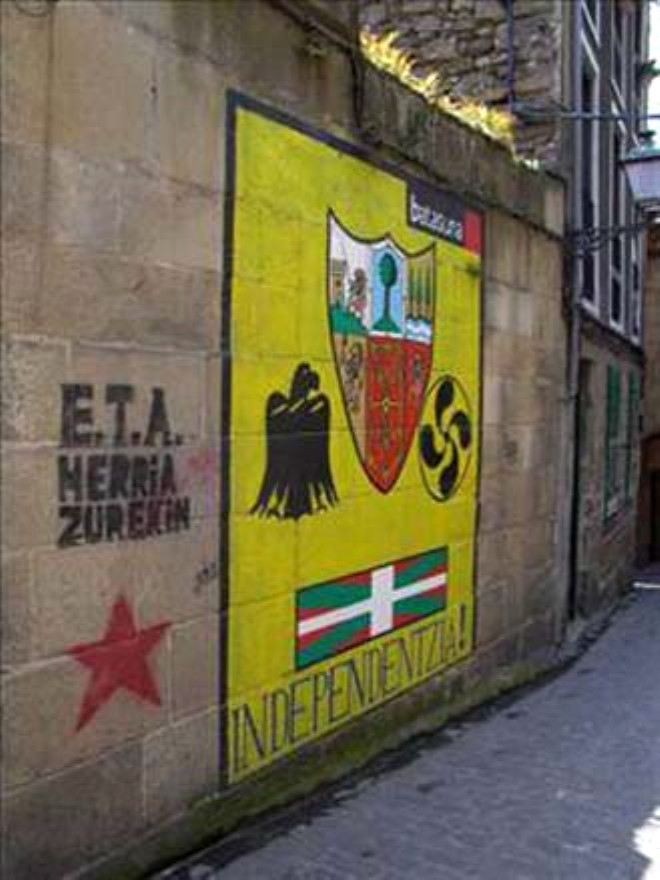 ETA / spanya ve Fransa snrlar iinde yaayan Bask kkenli toplulua ait bamsz bir devlet kurma amac gden Marksist-Leninist rgtn addr.
