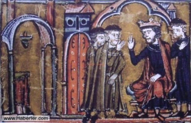 1127 ylnda Hugues de Payns be arkada ile birlikte Roma