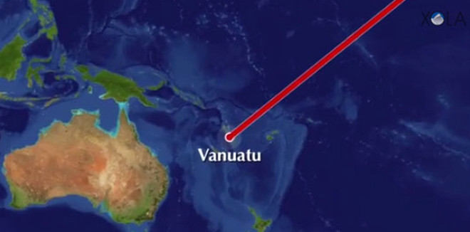  George Kourounis  daha nce de ekibiyle Vanuatu
