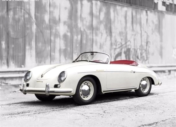 1956 Porsche 356 A 1600 Speedster<br />
�ehiri�i binek tipi arabalar�n reva�ta oldu�u d�nemde ad�n� d�nyaya duyuran Porsche 356, 4 silindirli 60 beygir g�c�ndeki motoruyla ad�ndan uzun bir s�re bahsettirmi�ti.
