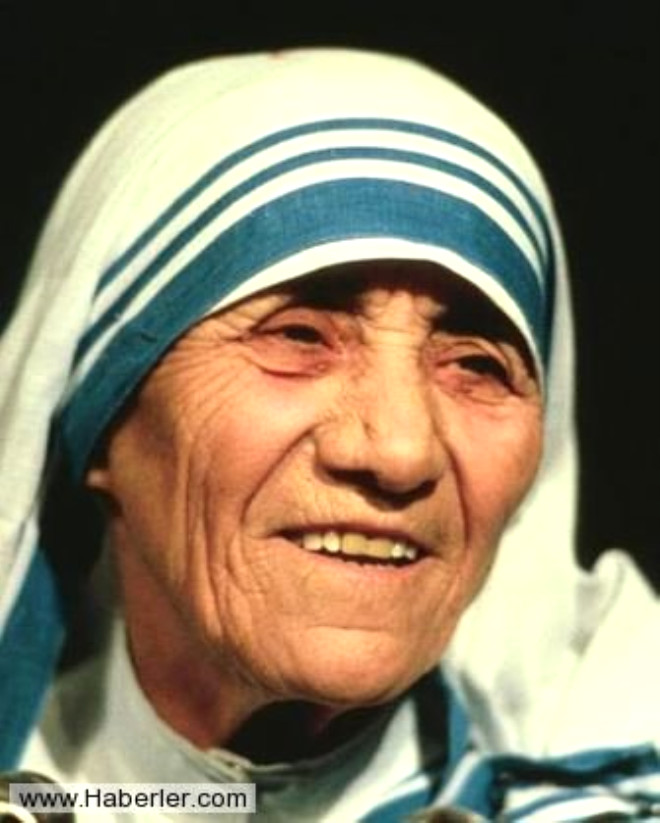 1979 Nobel Bar dl sahibi Rahibe Teresa hayatn gsz ve bakma muhtalara adam ve Hindistan