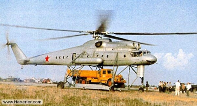 Sadece iki tane retilen bu dev helikopter 37 metre uzunluunda ve 12 buuk metre yksekliinde.
