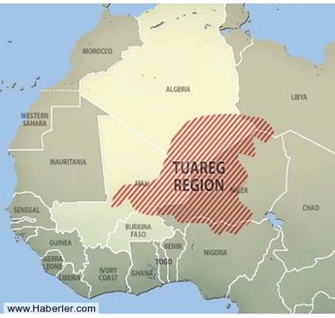 1- Tuaregler, 1000 yl akn sredir Cezayir, Mali ve Nijerya arasndaki blgede yayorlar.
