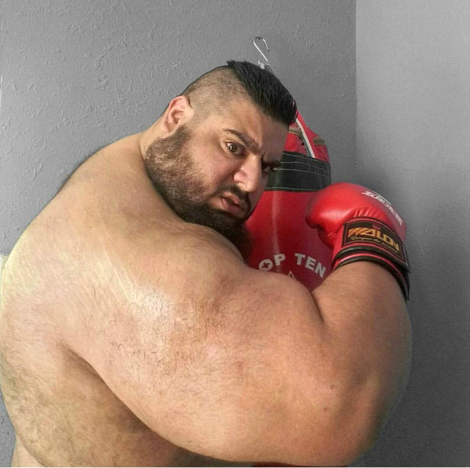 ranl Hulk olarak anlan Sajad Gharibi, 175 kilo kadar kaldrabiliyor, yani kendi arlndan daha fazlasn. Zaten nasl kaldrmasn u yumrua bakn balyoz gibi.
