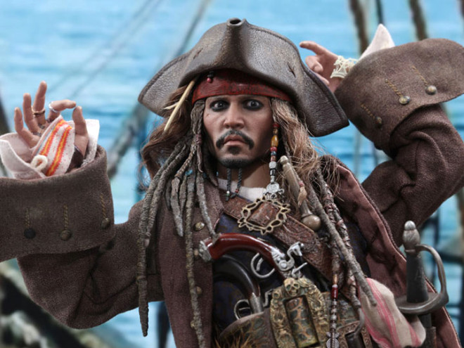 Karayip Korsanlar film serisinde Johnny Depp tarafndan canlandrlan korsan Jack Sparrow karakteri.
