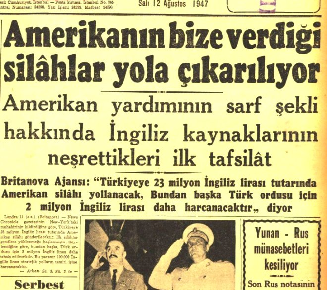 ABD, evreleme politikalar gerei Sovyet tehdidine kar Trkiye