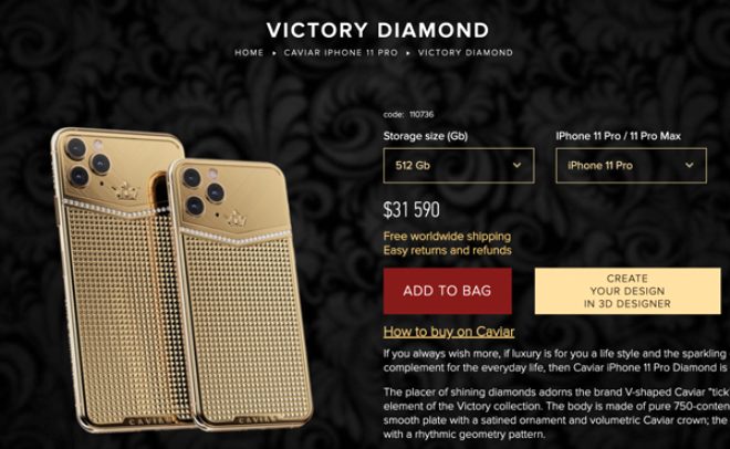  Caviar iPhone 11 Pro Diamond