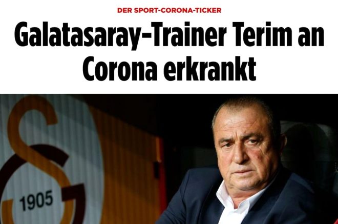 "Galatasaray Teknik Direktr Fatih Terim, Koronavirse yakaland."