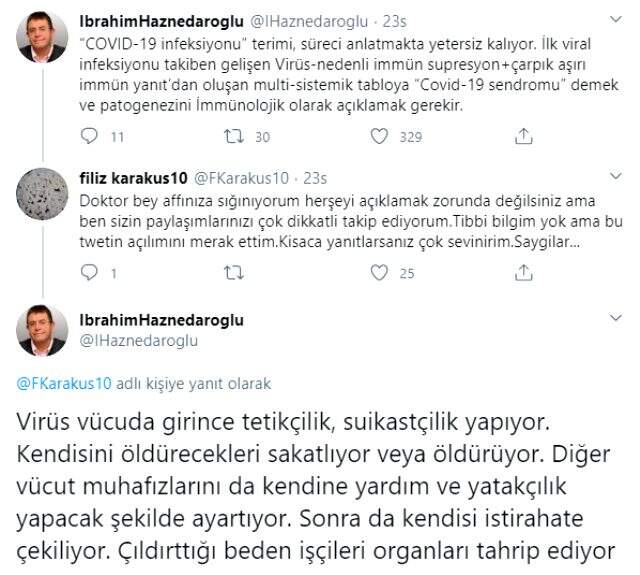 Profesör, koronavirüsün vücuda etkisini tetikçi örneği üzerinden anlattı