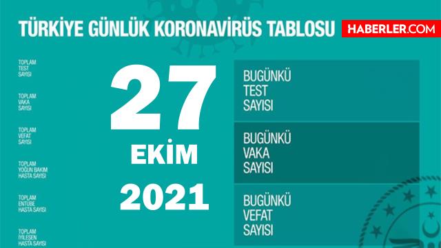 27 Ekim 2021 koronavirüs tablosu yayınlandı mı? Son Dakika: Bugünkü vaka sayısı açıklandı mı? Türkiye'de bugün kaç kişi öldü? Bugünkü Covid tablosu!